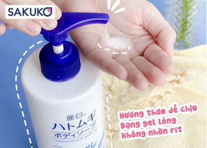 Người dùng phản hồi tốt về sữa tắm Hatomugi của Nhật