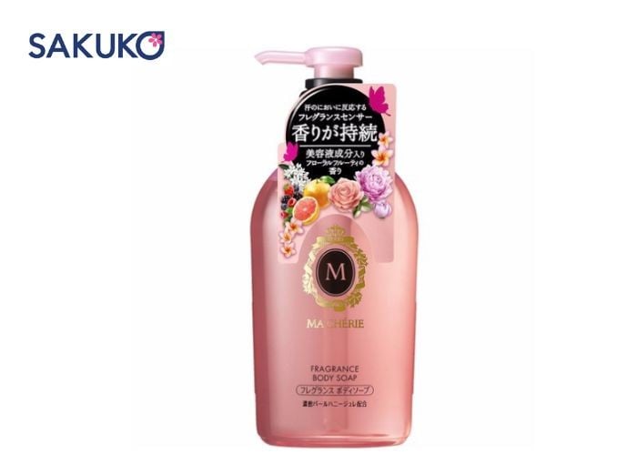 Sữa tắm hoa hồng của Nhật Shiseido Macherie công nghệ khử mùi mồ hôi