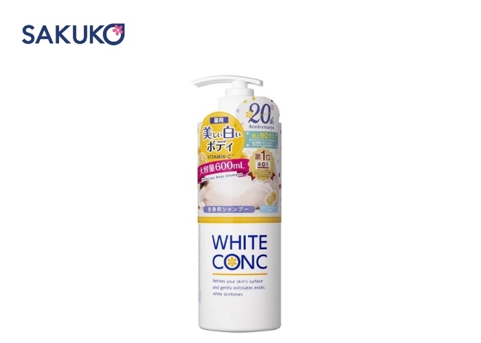 Sữa tắm White Conc giàu Vitamin C dưỡng trắng chuyên sâu, nhả nắng nhanh