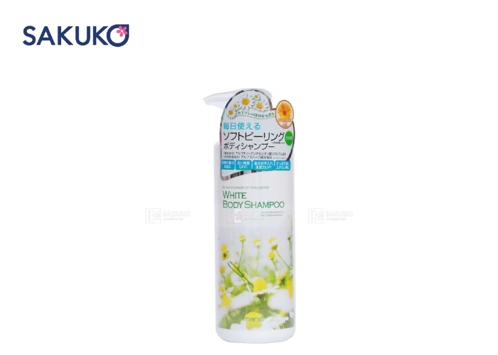 Sữa tắm Manis chứa AHA & Arbutin giúp dưỡng trắng và hỗ trợ giảm mụn lưng
