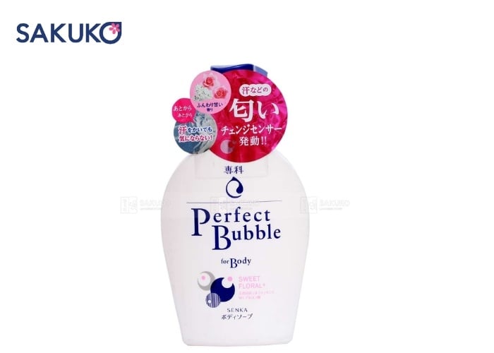 Sữa tắm Senka Perfect Bubble khử mùi vượt trội, lưu hương hoa tinh tế suốt ngày dài