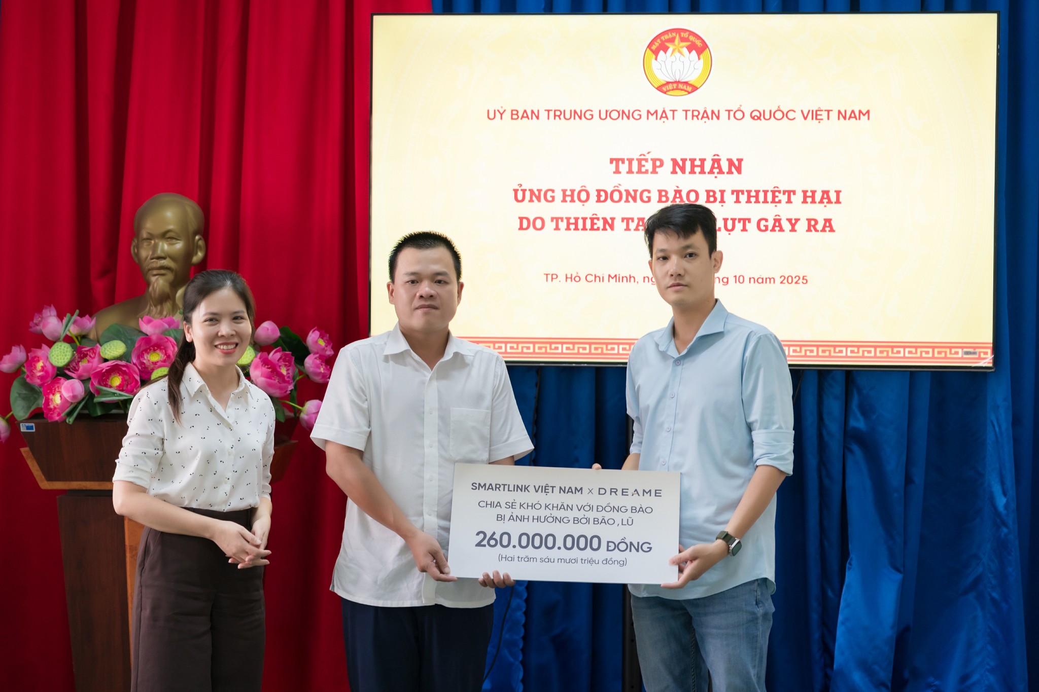 Dreame ủng hộ 260 triệu đồng, hỗ trợ người dân Việt Nam khắc phục hậu quả bão, lũ