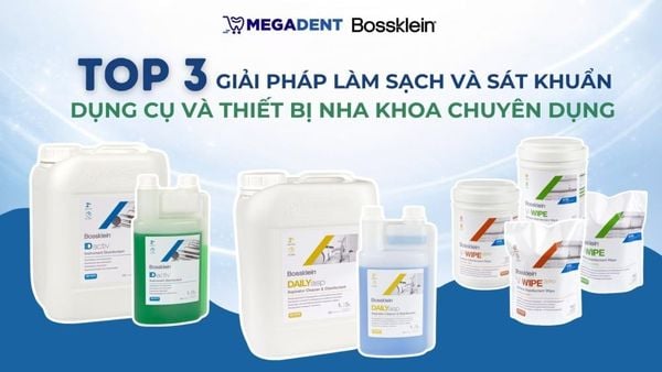 Top 3 giải pháp làm sạch và sát khuẩn dụng cụ và thiết bị nha khoa chuyên dụng