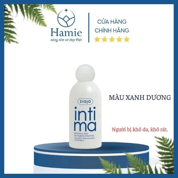 Dung dịch Vệ Sinh Ziaja Intima màu xanh dương