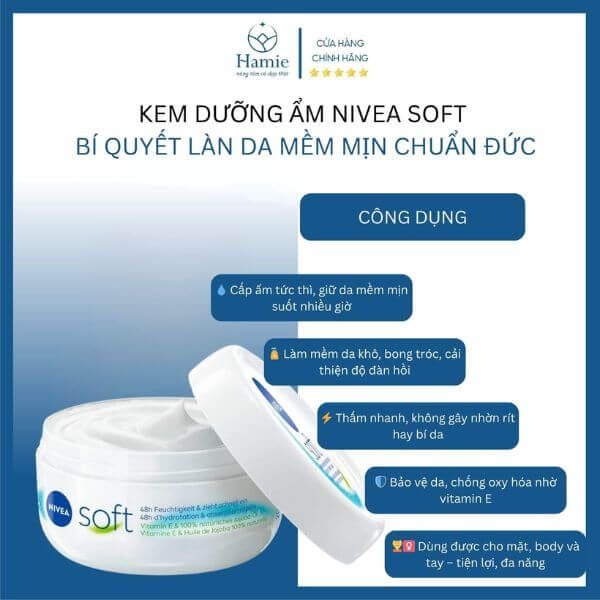 Kem Dưỡng Ẩm Nivea Soft CD