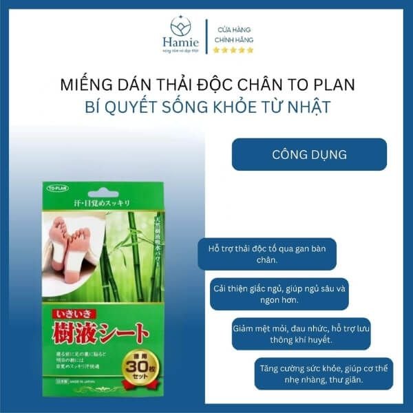 Miếng Dán Thải Độc Chân Kenko To-Plan CD