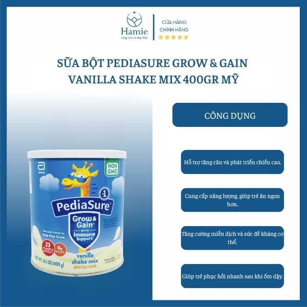 Công Dụng Sữa Bột PediaSure Grow & Gain