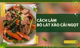 Cách làm bò lát xào cải ngọt chay ĐƠN GIẢN, thơm ngon