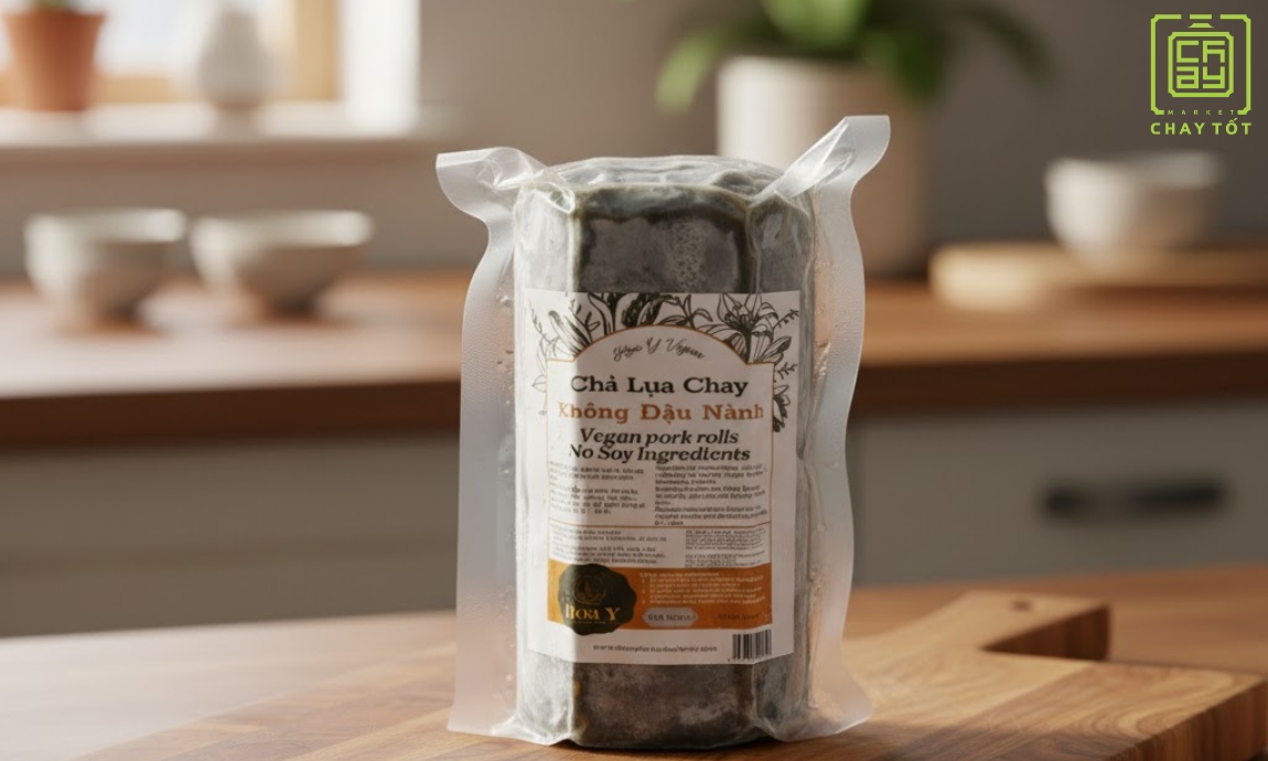 Chả lụa chay không đậu nành - Hoa Y