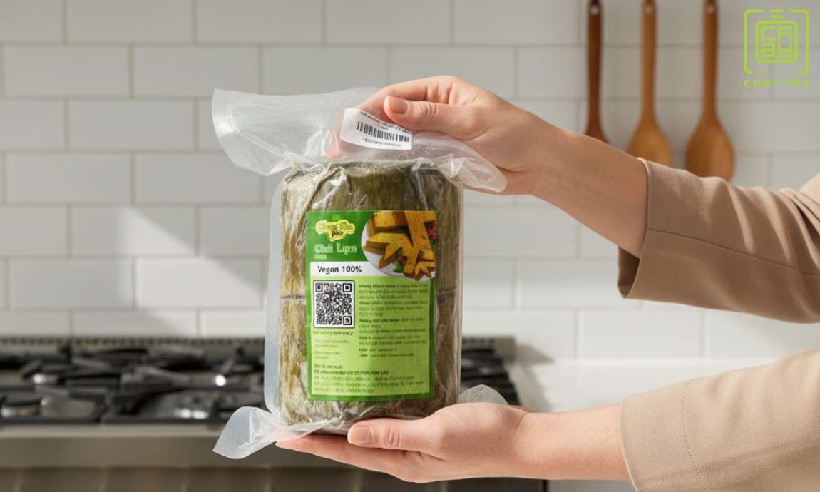 Chả lụa lá chay hương lạc