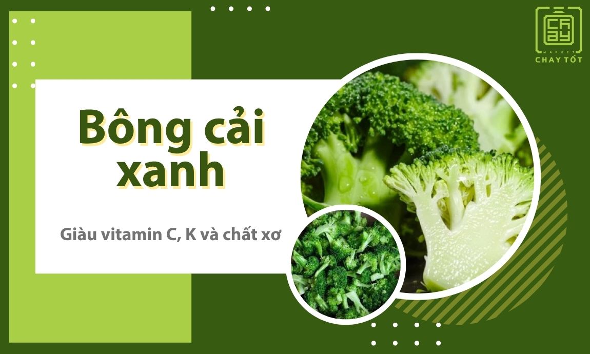 Bông cải xanh giàu vitamin, khoáng chất và chất xơ