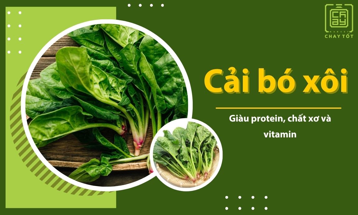 Cải bó xôi hay còn gọi là rau chân vịt là loại rau phổ biến