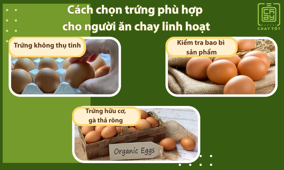 Cách chọn trứng phù hợp cho người ăn chay linh hoạt bổ sung dưỡng chất
