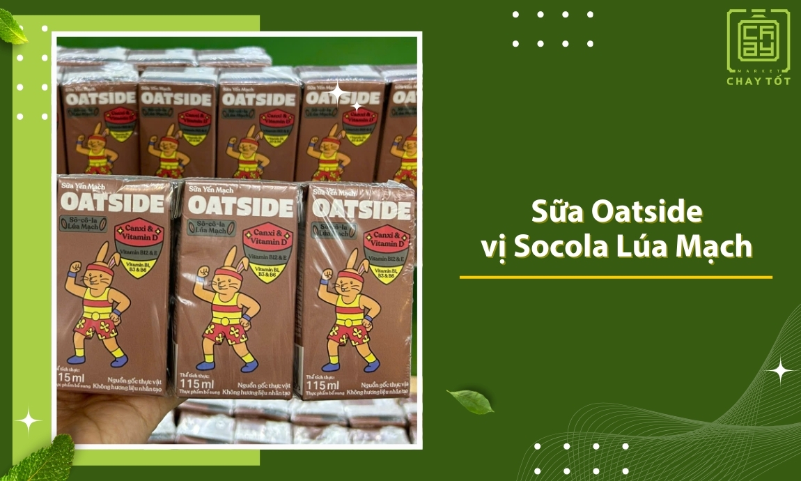 Sữa Yến Mạch Oatside Vị Socola Lúa Mạch