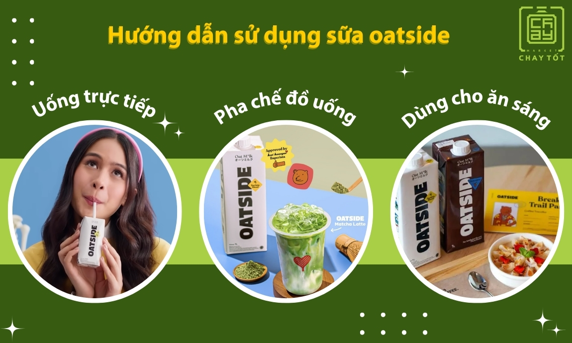 Cách sử dụng sữa yến mạch Oatside