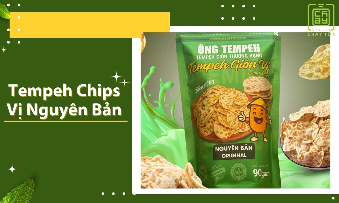 Tempeh chips vị nguyên bản
