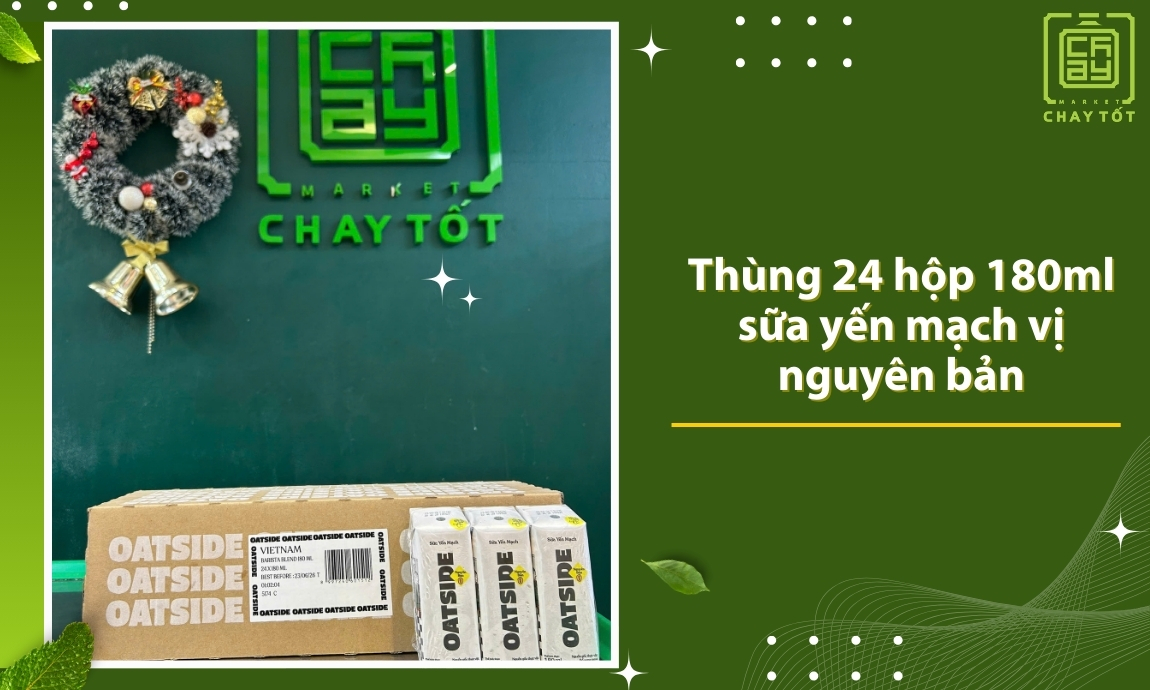Thùng 24 hộp 180ml sữa yến mạch oatside
