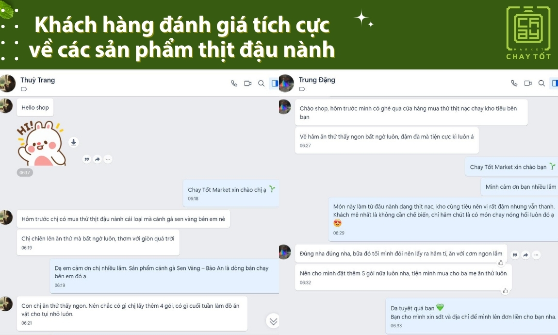 Trải nghiệm thực tế của khách hàng khi mua thịt đậu nành