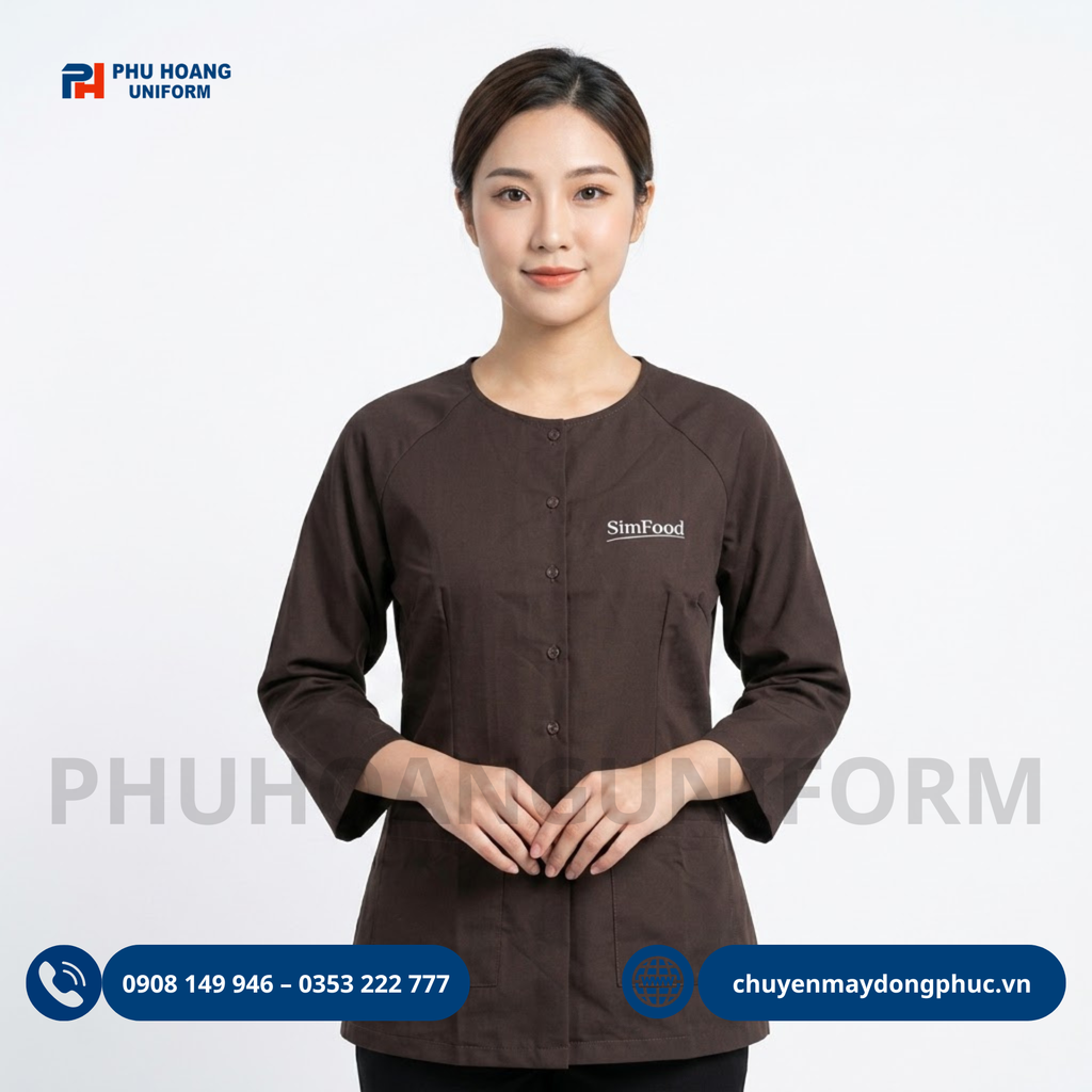 Áo Bà Ba Đồng Phục Nhà Hàng – In Logo Theo Yêu Cầu Thương Hiệu