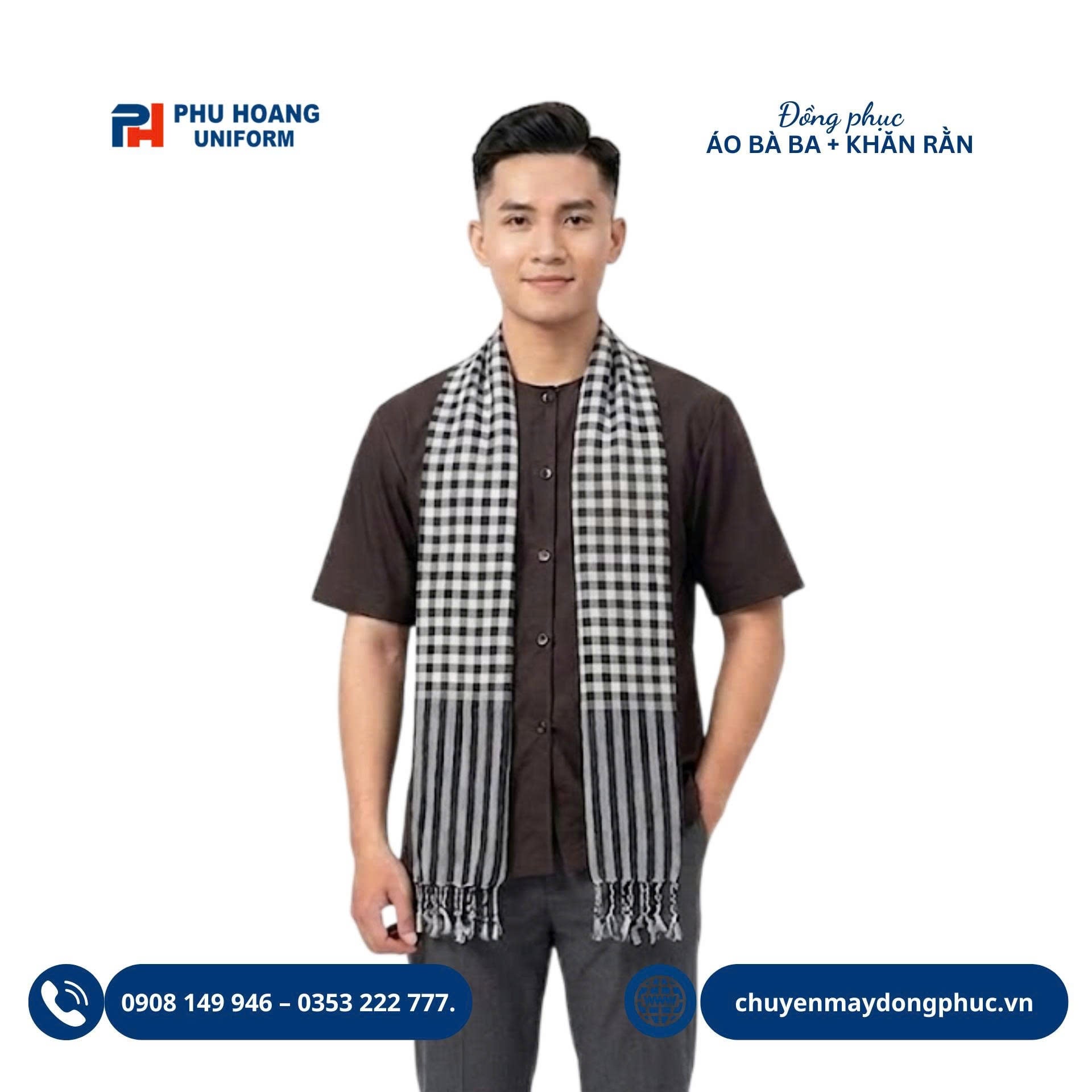 Áo Bà Ba Nam – Nhận In Thêu Logo Theo Yêu Cầu