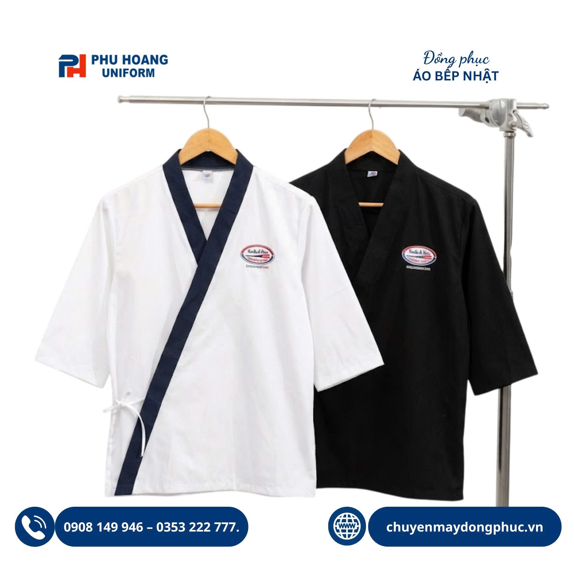 Áo Bếp Nhật – Từ Kiểu Dáng Kimono Truyền Thống Đến Đồng Phục Nhà Hàng Nhật Hiện Đại