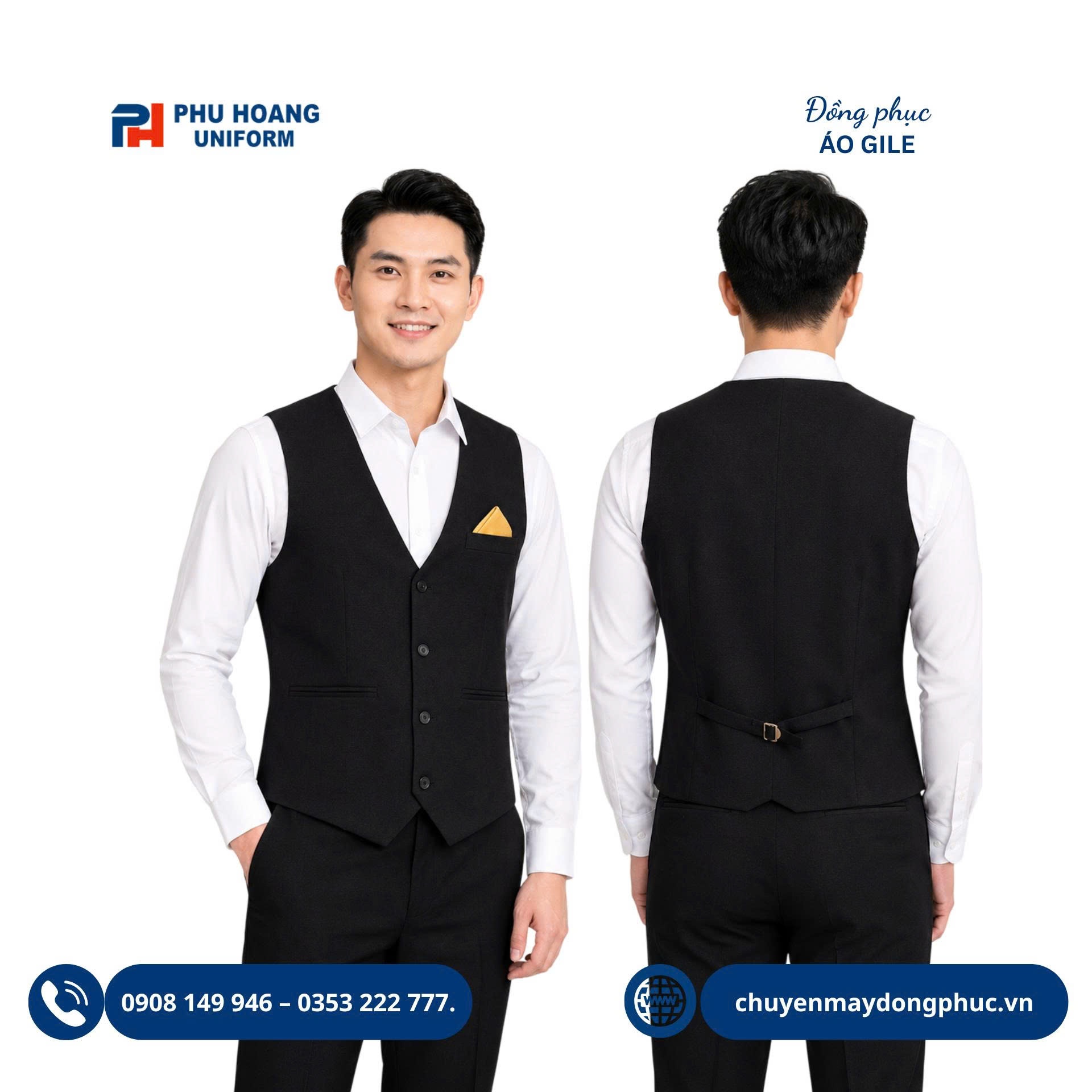 Áo Gile Nam Đẹp, Chuẩn Form – Bí Quyết Chọn Áo Gile Nam Sang Trọng, Chuyên Nghiệp