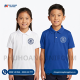 Áo Polo Trẻ Em – In Logo Trường Tiểu Học Sắc Nét, Bền Đẹp