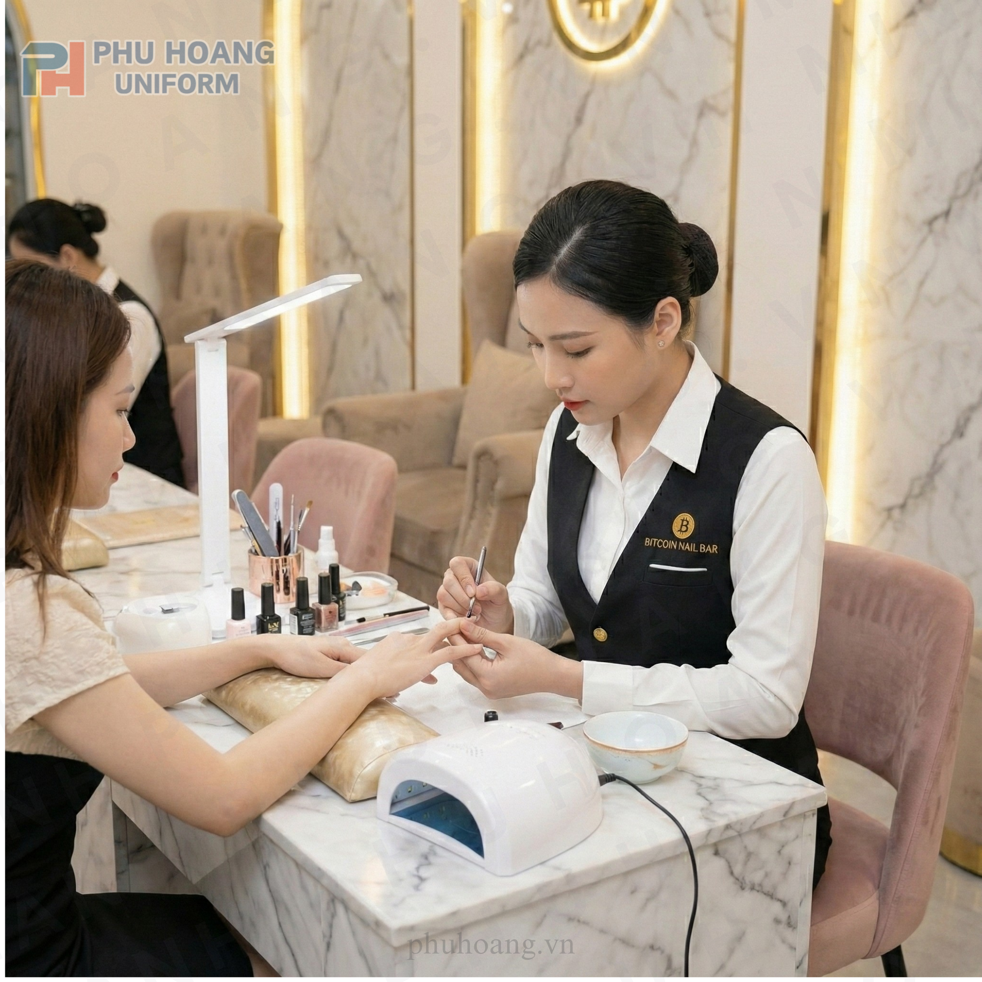 Áo Gile Tiệm Nail – Xu Hướng Đồng Phục Chuyên Nghiệp Trong Ngành Làm Đẹp