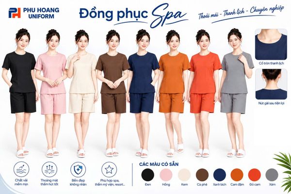 Bộ spa nút sau lưng – Tinh tế trong từng đường may