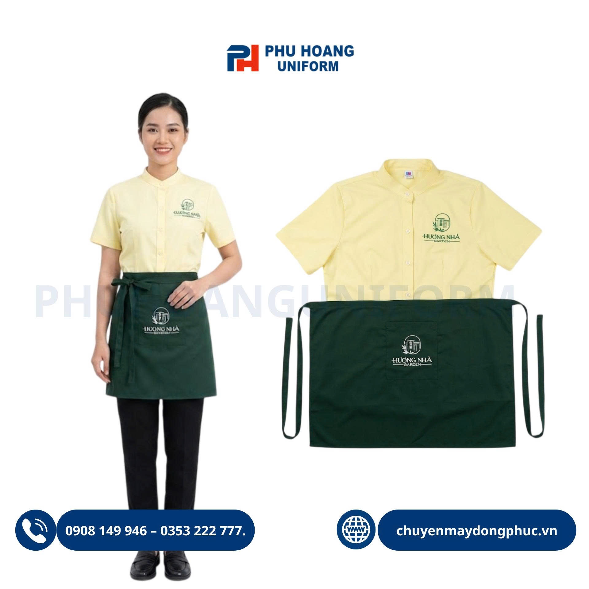 Combo Áo Và Tạp Dề Nhà Hàng – Chuyên Nghiệp 2026
