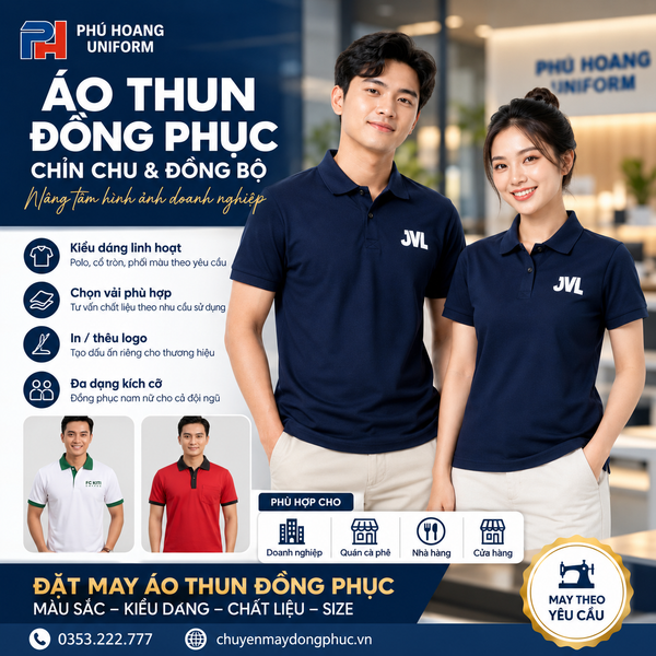 Đặt May Áo Thun Đồng Phục TPHCM Theo Yêu Cầu Giá Xưởng 2026