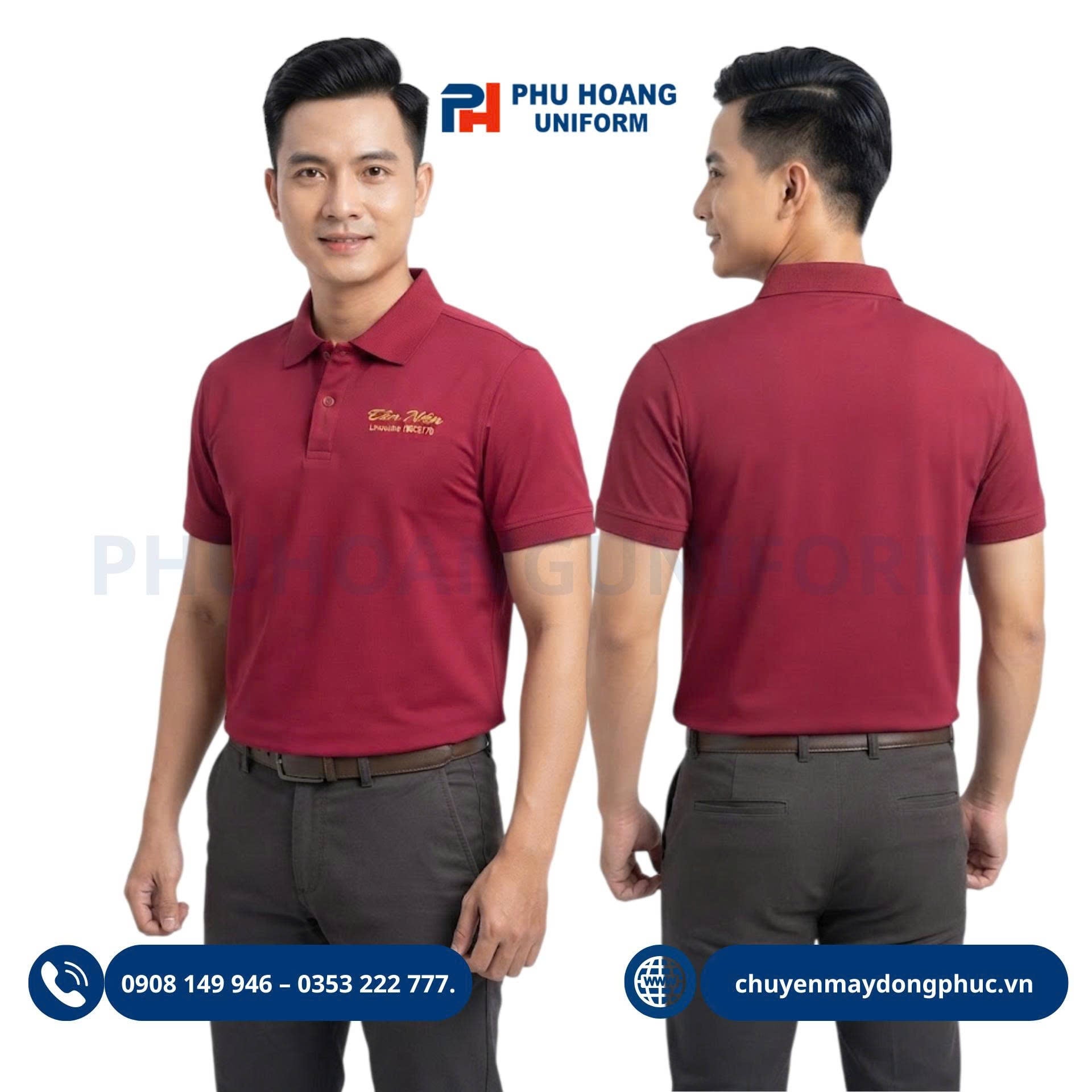 Áo Polo Đồng Phục Nhà Xe Khách – Bí Quyết Thiết Kế Chuyên Nghiệp, Dễ Nhận Diện Trên Mọi Tuyến Đường