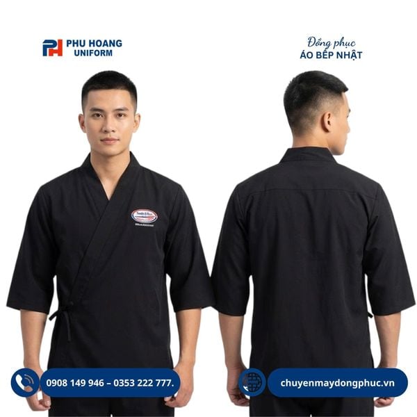 Áo Bếp Nhật – Đặc Trưng Kimono, Đặt May Theo Yêu Cầu