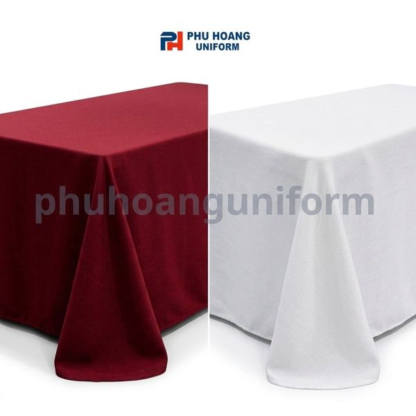 Thuê Khăn Trải Bàn Trắng Và Đỏ Đô Cho Mọi Sự Kiện
