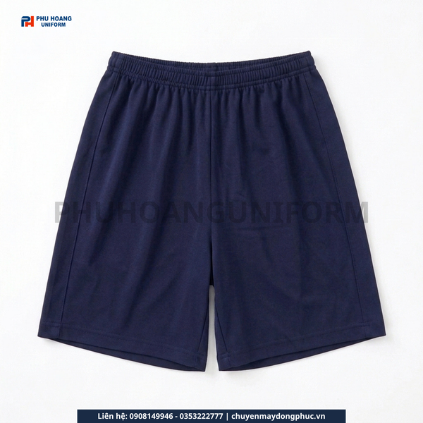 Bộ Spa Nút Sau Lưng Màu Xanh Navy