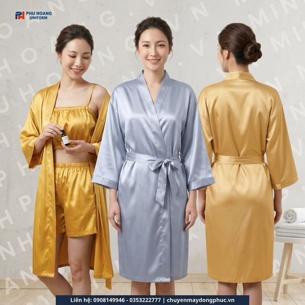 Áo Choàng Spa Phú Hoàng – 6 Màu Đẹp Nhất 2026