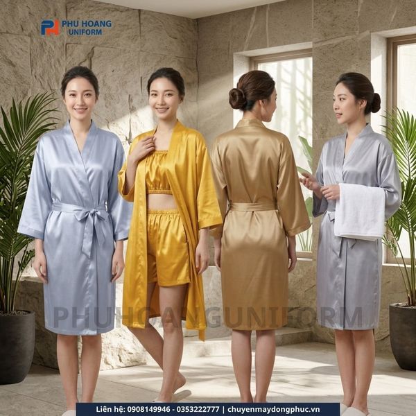Áo Choàng Spa Phú Hoàng – 6 Màu Đẹp Nhất 2026