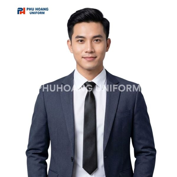 CÀ VẠT DÂY CÀI MÀU ĐEN