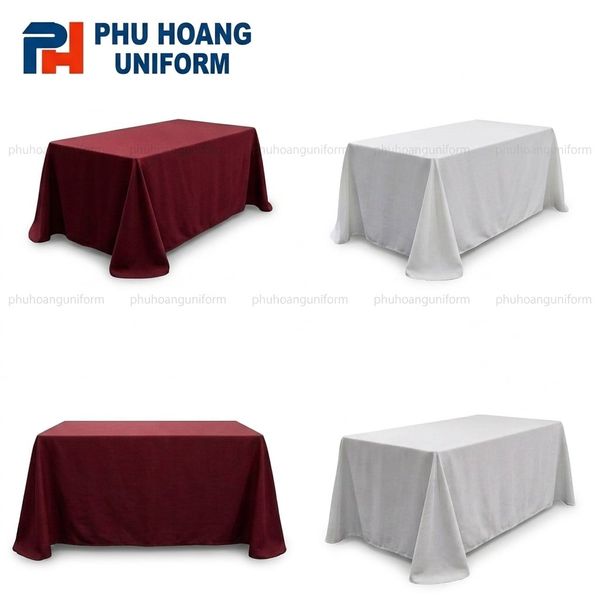Thuê Khăn Trải Bàn Trắng Và Đỏ Đô Cho Mọi Sự Kiện