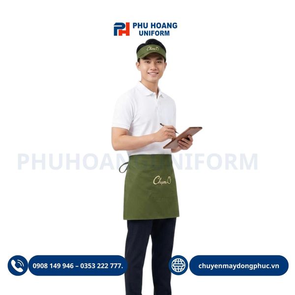 Tạp Dề Và Nón In Logo