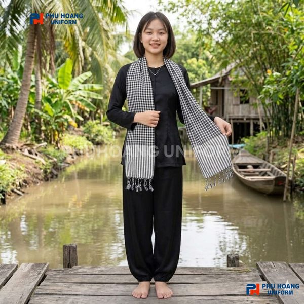 KHĂN RẰN NAM BỘ MÀU ĐEN