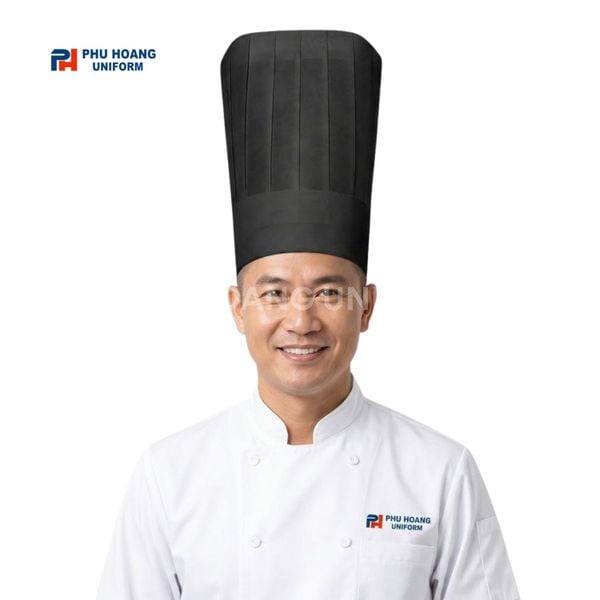 Nón bếp giấy màu đen