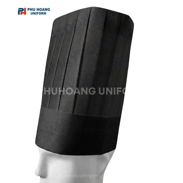 Nón bếp giấy màu đen