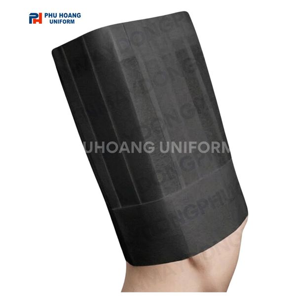 Nón bếp giấy màu đen