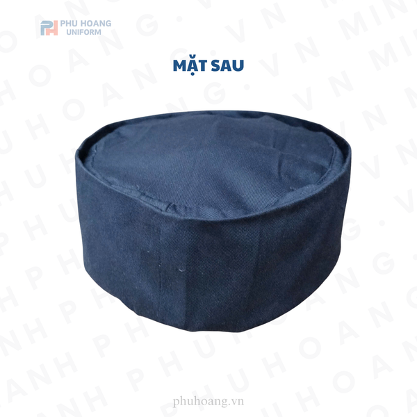 NÓN BẾP NHẬT CHÓP VẢI GẤP XANH ĐEN