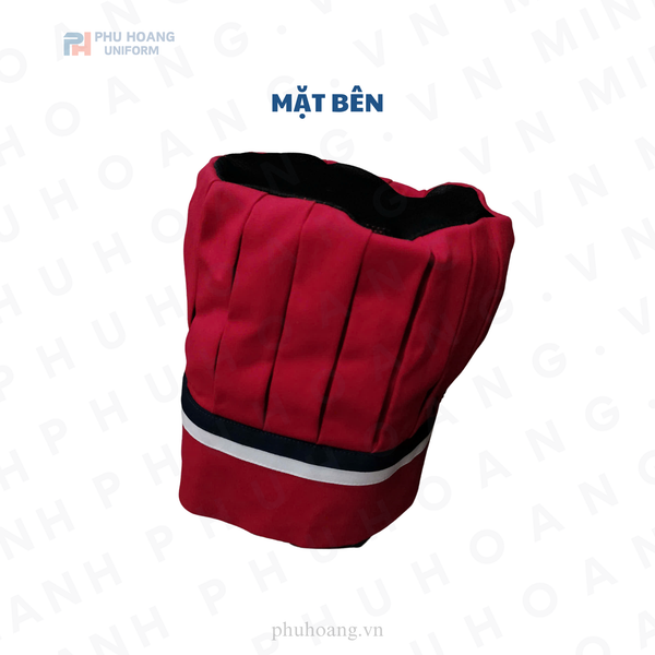NÓN BẾP TRƯỞNG ĐỎ ĐÔ