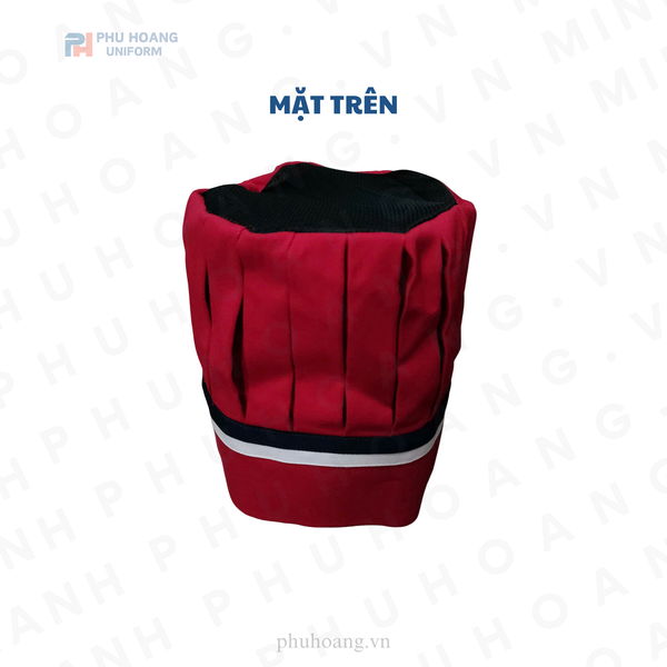 NÓN BẾP TRƯỞNG ĐỎ ĐÔ