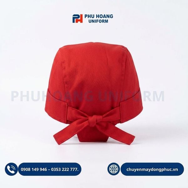 Nón Bếp Cột Sau Màu Đỏ Tươi