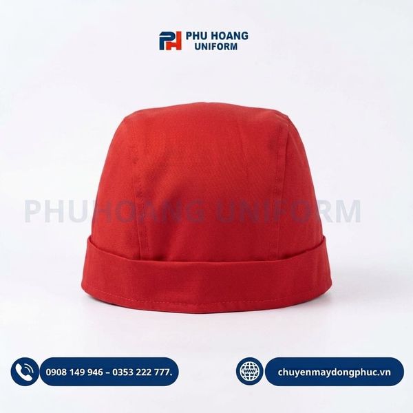 Nón Bếp Cột Sau Màu Đỏ Tươi