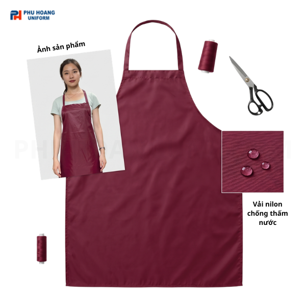 TẠP DỀ NILON ĐỎ ĐÔ CHỐNG NƯỚC